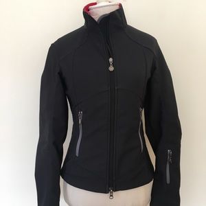 Nike double zip black jacket